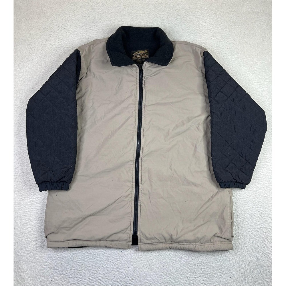 Vintage Eddie Bauer Jacket Womens Large Black Gore-Tex Goose Down Made USA 90s